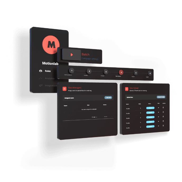 Role-based access for video creators, data managers and campaign analysts