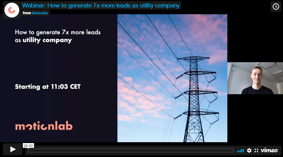 Watch this recorded webinar to find out more about personalized video for utility companies.